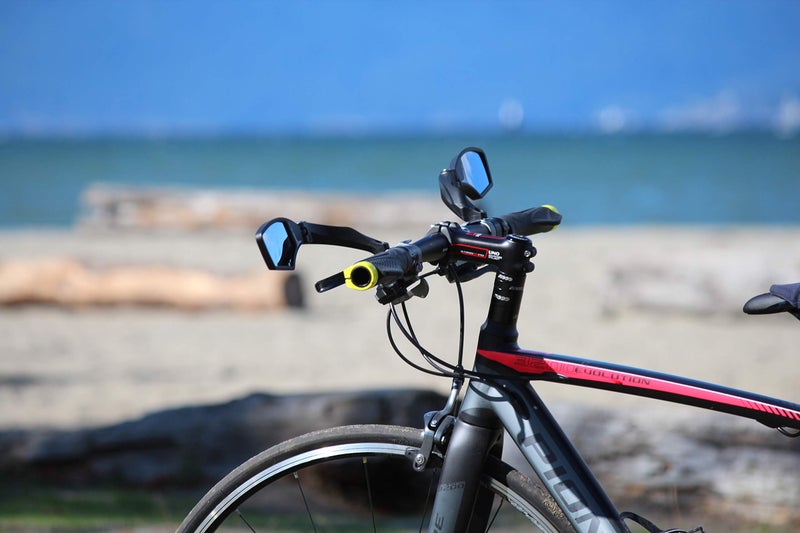 Hafny New Handlebar Bike Mirror  HD Blast-Resistant  Safe Crystal Clear Glass Mirror  Adjustable Rotatable Bike Mirror  Rearview Mirror  Bicycle Mirror HF-MR095 - Image 3